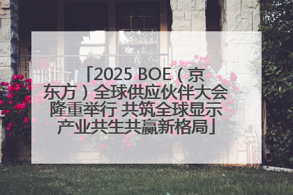 2025 BOE（京东方）全球供应伙伴大会隆重举行 共筑全球显示产业共生共赢新格局